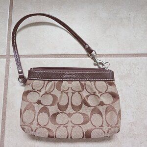 Coach Signature Brown / Tan Demi  Superior Condition